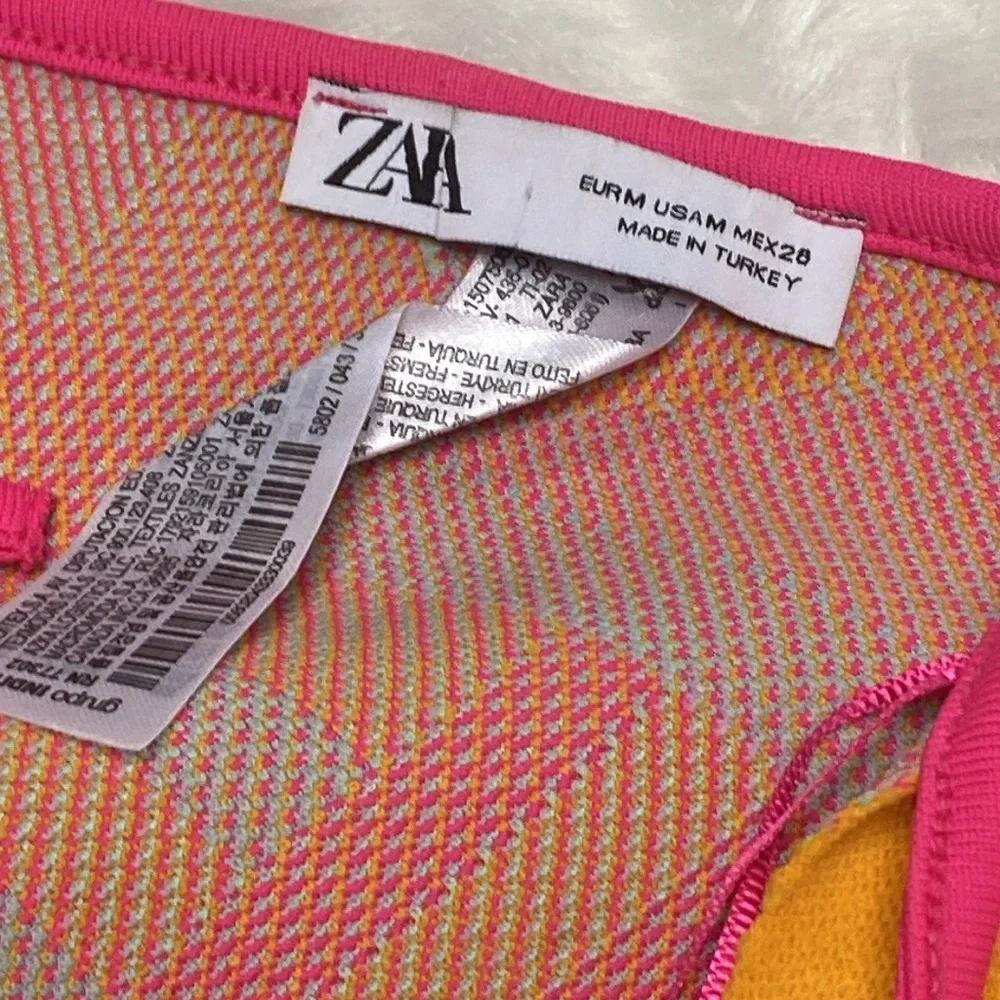 Zara Pink and Orange Bibs Vibrant Accessories